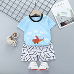Kids' Cotton Cartoon T-Shirt & Shorts Set — product view 3 of 6 | EX-STOCK