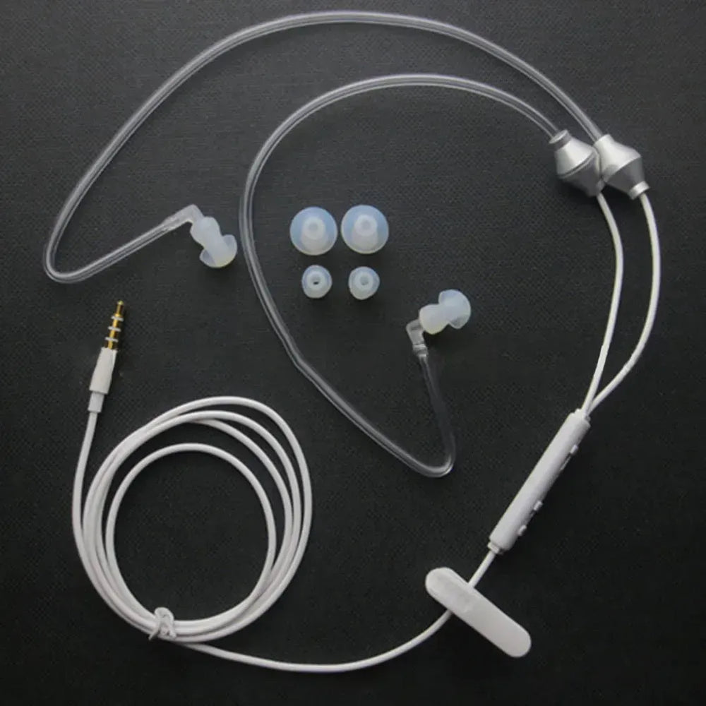 Mobile Phone Health Earphones With Microphone Bilateral in-ear Air Duct Health Non-hazardous Earphones - EX-STOCK CANADA