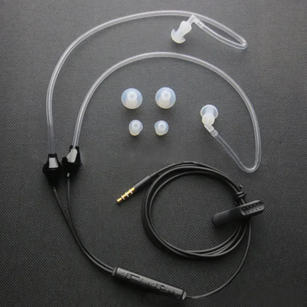 Mobile Phone Health Earphones With Microphone Bilateral in-ear Air Duct Health Non-hazardous Earphones - EX-STOCK CANADA