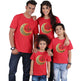 Parent-child short-sleeved Ramadan T-shirt Eid Mubarak moon print - EX-STOCK Canada