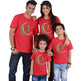 Parent-child short-sleeved Ramadan T-shirt Eid Mubarak moon print - EX-STOCK Canada