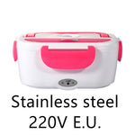 Kitchen Electric Heated Lunch Box Stainless Steel School Car Picnic Food Heating Heater Food Warmer Container EX-STOCK