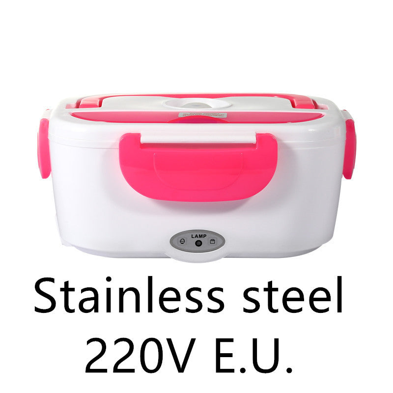 Kitchen Electric Heated Lunch Box Stainless Steel School Car Picnic Food Heating Heater Food Warmer Container EX-STOCK
