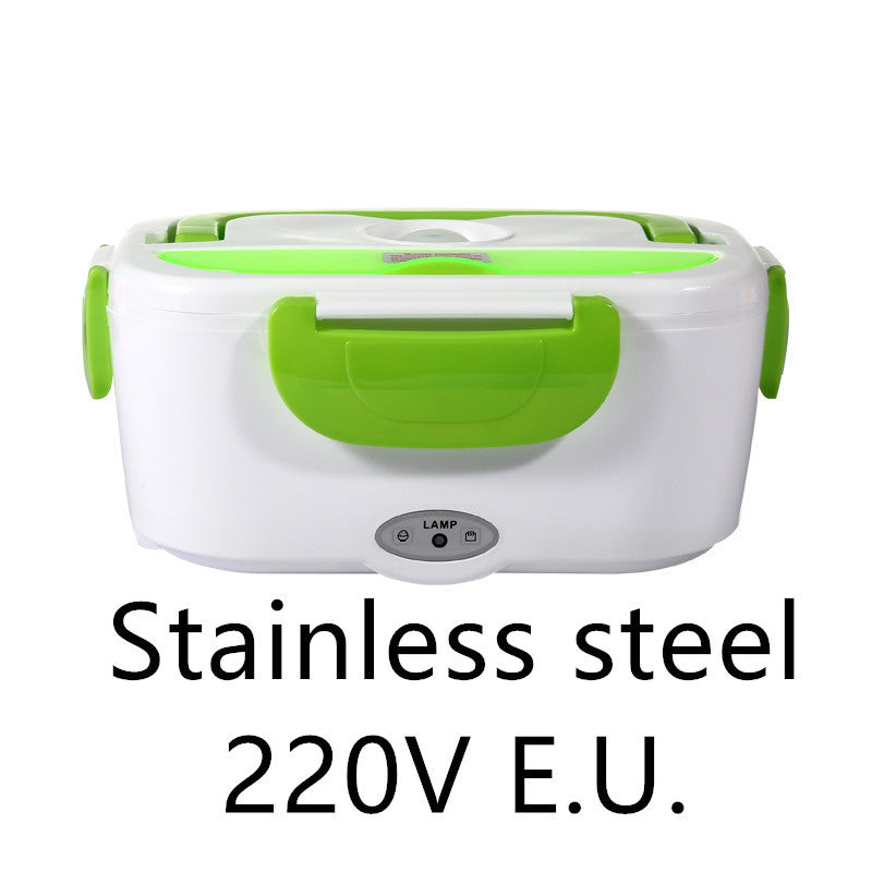Kitchen Electric Heated Lunch Box Stainless Steel School Car Picnic Food Heating Heater Food Warmer Container EX-STOCK