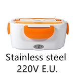 Kitchen Electric Heated Lunch Box Stainless Steel School Car Picnic Food Heating Heater Food Warmer Container EX-STOCK