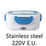 Kitchen Electric Heated Lunch Box Stainless Steel School Car Picnic Food Heating Heater Food Warmer Container EX-STOCK