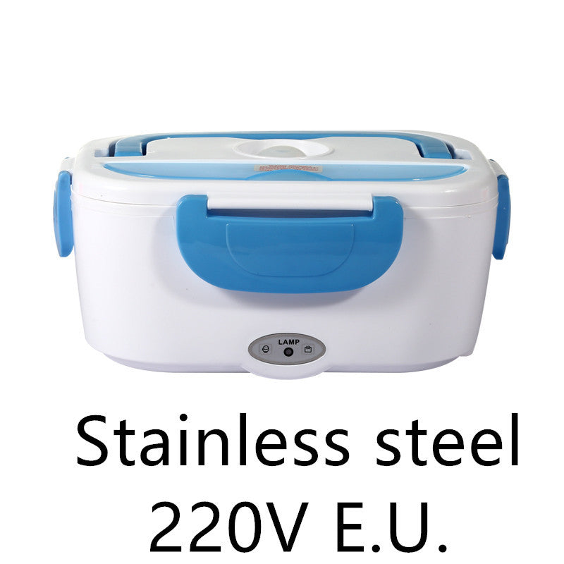 Kitchen Electric Heated Lunch Box Stainless Steel School Car Picnic Food Heating Heater Food Warmer Container EX-STOCK