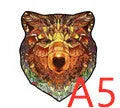 Juguete de juego de rompecabezas de madera en forma de animal para niños 14 años anteriores