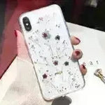 Dried flower epoxy silicone phone case - EX-STOCK CANADA
