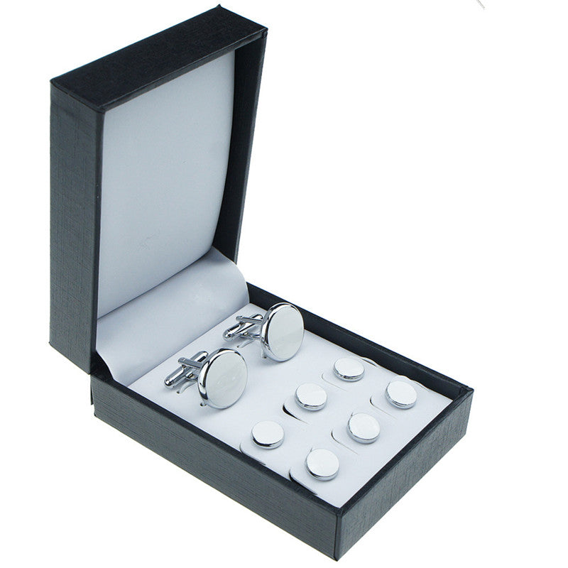 Men's Round Oil Drip Enamel Cufflinks – Copper French Shirt Cufflinks in 4 Colors | Canada & USA