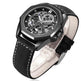 New Hollow Automatic Mens Leather Belt Waterproof Mechanical Watch - EX-STOCK Canada