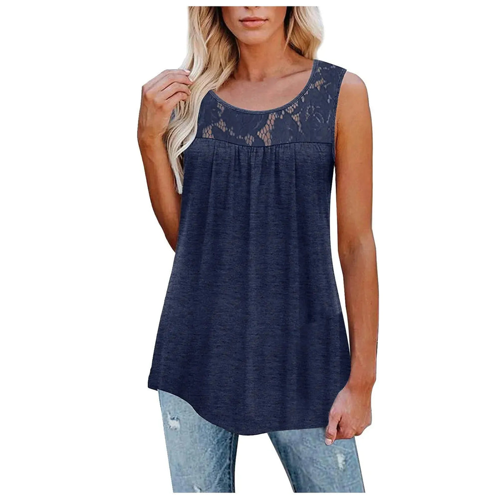 Casual Plus Size 5XL Lace Tops Summer loose  top - EX-STOCK CANADA