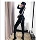 Streetwear Cargo Pants for Women black Jogger Trousers - EX-STOCK Canada