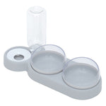 Automatic Pet Feeder Bowl with Water Fountain – Double Bowl for Cats & Dogs grey