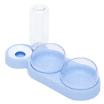 Automatic Pet Feeder Bowl with Water Fountain – Double Bowl for Cats & Dogs blue