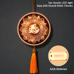 EID Mubarak Moon Star Eid Mubarak Garland LED Curtain String - EX-STOCK Canada