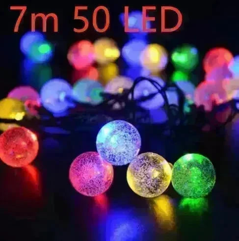 Crystal solar power of the led lamp string lights christmas lights solar garden outdoor decoration for christmas - EX-STOCK CANADA