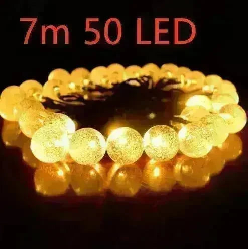 Crystal solar power of the led lamp string lights christmas lights solar garden outdoor decoration for christmas - EX-STOCK CANADA