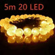 Crystal solar power of the led lamp string lights christmas lights solar garden outdoor decoration for christmas - EX-STOCK CANADA