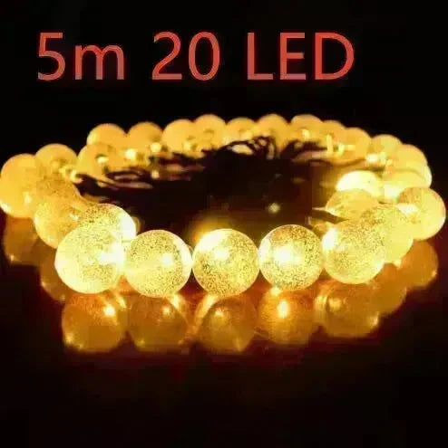 Crystal solar power of the led lamp string lights christmas lights solar garden outdoor decoration for christmas - EX-STOCK CANADA