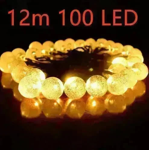 Crystal solar power of the led lamp string lights christmas lights solar garden outdoor decoration for christmas - EX-STOCK CANADA