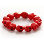 Jewelry Bracelet Synthetic Turquoise Skull beaded Bracelet - EX-STOCK CANADA