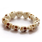 Jewelry Bracelet Synthetic Turquoise Skull beaded Bracelet - EX-STOCK CANADA
