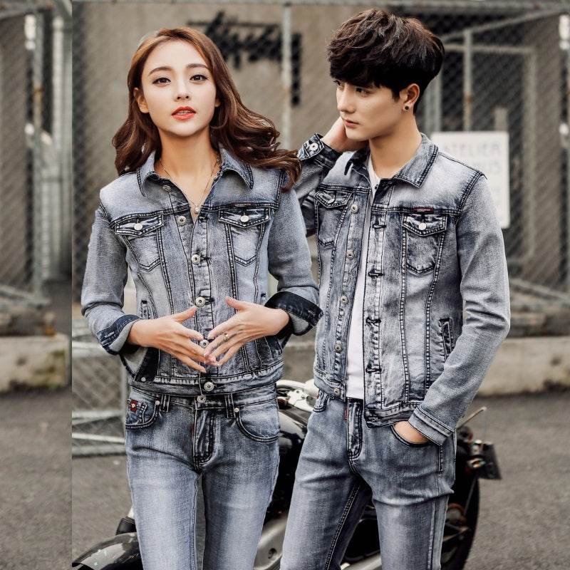 Slim fit Denim Jacket Men And Women Couple Jacket EX-STOCK Canada 