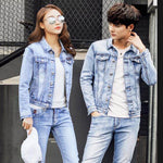 Slim fit Denim Jacket Men And Women Couple Jacket EX-STOCK Canada 