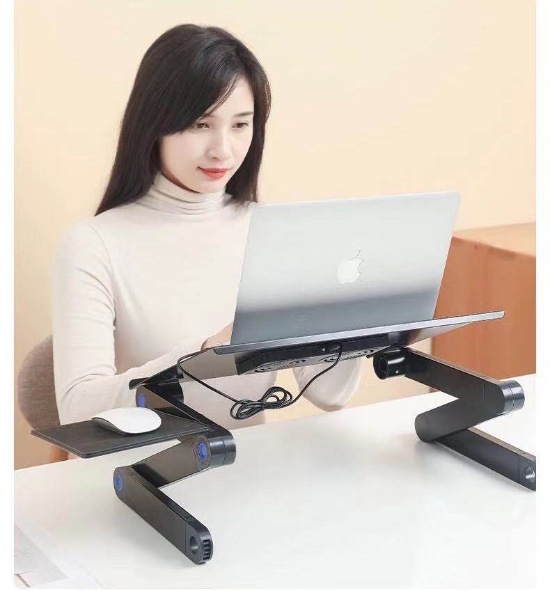 Folding Computer Desk Notebook Computer Stable With Double Fan - EX-STOCK Canada