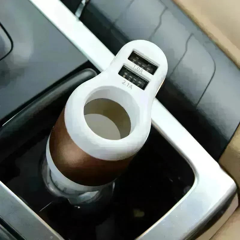 Car Charger Dual Usb Fast Charge Transfer Interface Universal Smart Phone Car Charger - EX-STOCK CANADA