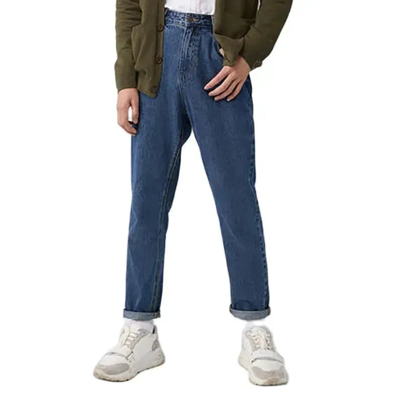 Denim Jeans pant Men New Loose Cotton Jeans Man Autumn  casual - EX-STOCK CANADA