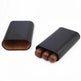 Portable Travel 3 Pack Humidifying Leather Cigar Case - EX-STOCK Canada