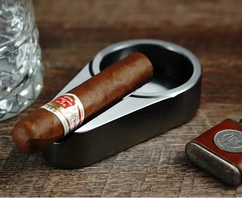 Single Slot Metal Ashtray - EX-STOCK Canada