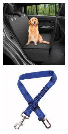 Dog Car Seat Cover View Mesh Pet Carrier Hammock Safety Protector Car Rear Back Seat Mat With Zipper And Pocket For Travel - EX-STOCK Canada