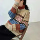 New Trendy Winter Woolen Knitted Jacquard Pullover sweater for women - EX-STOCK CANADA