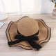 Summer Sun Hat Women Straw Hats Sunshade Panama Hat Fashion Bow Beach Hat Foldable Travel Caps - EX-STOCK Canada