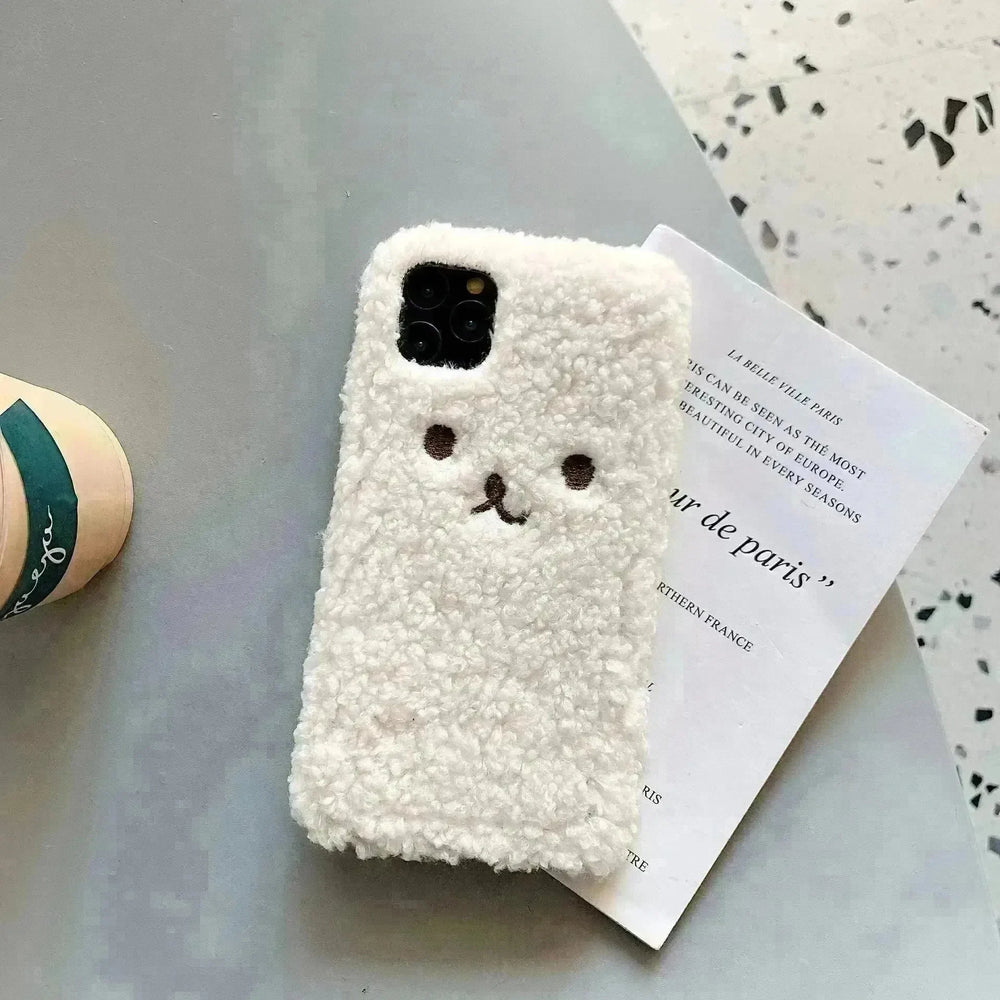 Embroidery Plush Cartoon Bear Phone Case - EX-STOCK CANADA