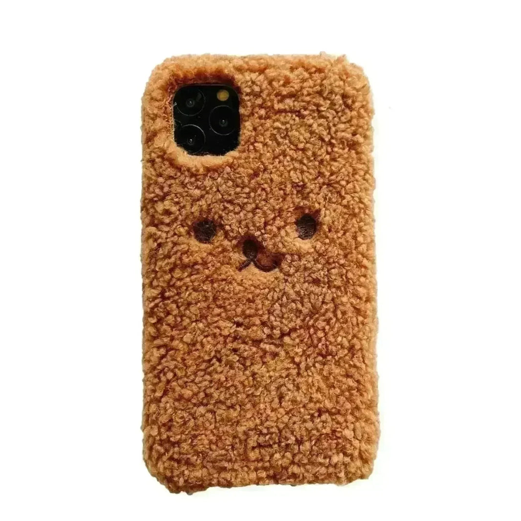 Embroidery Plush Cartoon Bear Phone Case - EX-STOCK CANADA