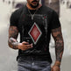 Playing Card Printing Men's T-Shirt Top - EX-STOCK CANADA