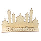 Muslim Eid Al-Fitr Decoration Craft Gifts Eid Mubarak Ramadan Wooden Ornaments - EX-STOCK Canada