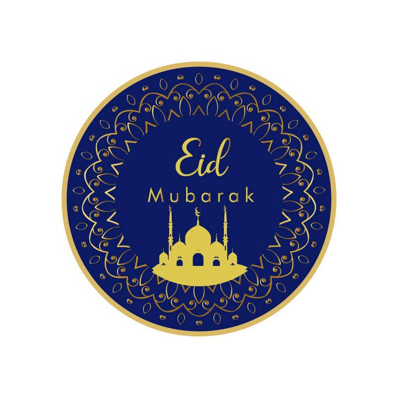 Eid Mubarak Blue Disposable Tableware Paper Plate Paper Cup Paper Towel - EX-STOCK Canada
