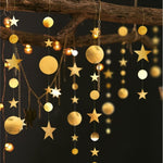 Guirnalda de Papel Dorada y Negra de 4M para Decoración de Eid Mubarak - EX-STOCK Canada