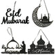 Ramadan Gurban Eid Al-Fitr English Alphabet Castle Home Decoration Pendant plaques - EX-STOCK Canada
