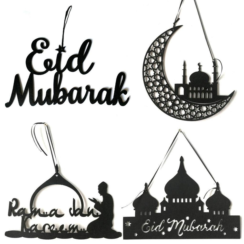 Ramadan Gurban Eid Al-Fitr English Alphabet Castle Home Decoration Pendant plaques - EX-STOCK Canada
