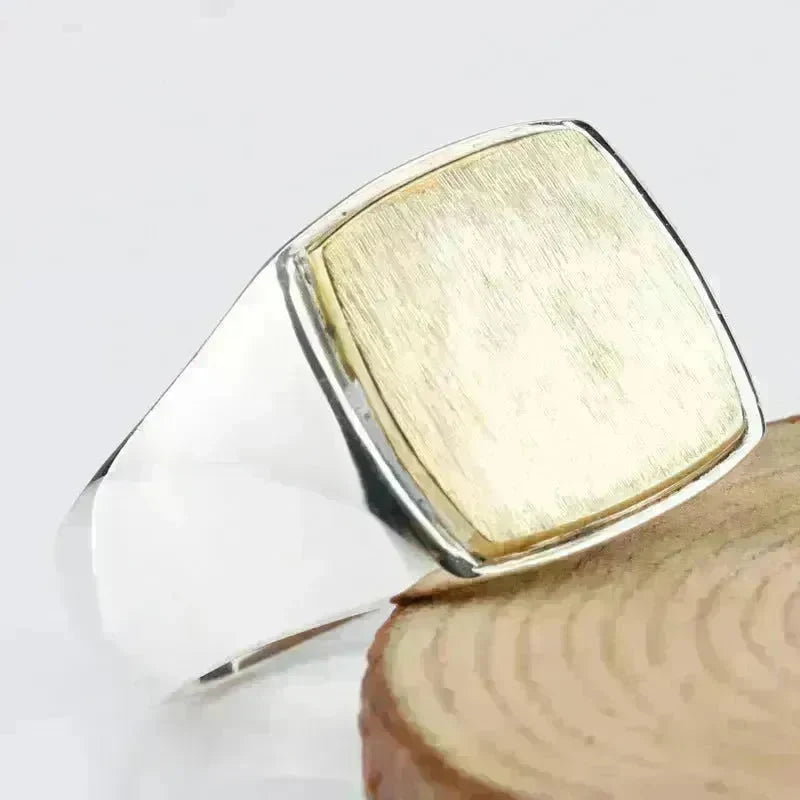 European And American Simple Gold Brushed Men'S Ring Middle East Foreign Trade Fashion Men'S Ring Jewelry - EX-STOCK CANADA