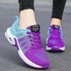 Casual Shoes Breathable Lightweight Mother Shoes Lace-up Cushioned Sneakers for Women - EX-STOCK Canada