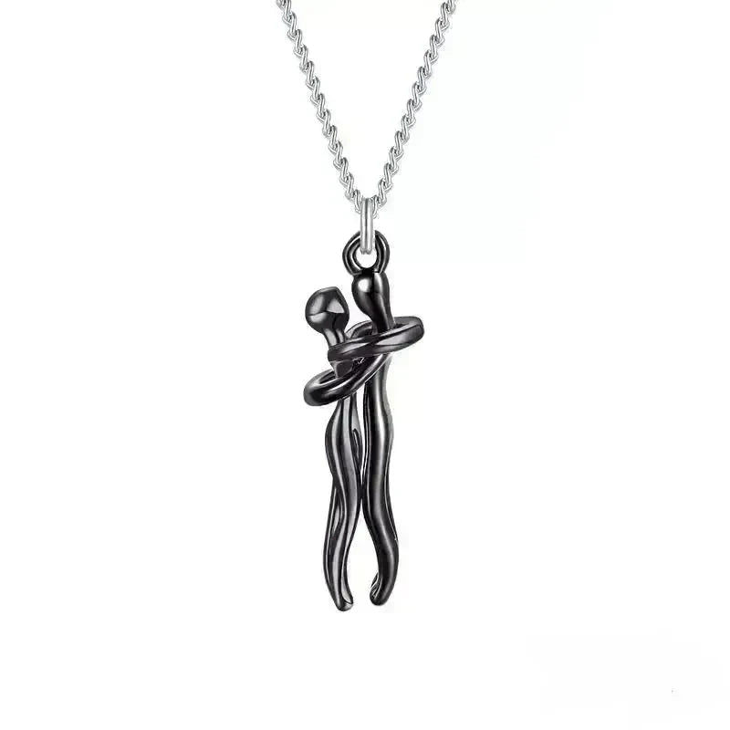Hot Sale Affectionate Hug Necklace Couples Anniversary Valentine's Day  Gift Fashion Punk Street Style Pendant Necklace - EX-STOCK CANADA