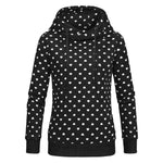Women Printed loose hooded sweatshirt - EX-STOCK CANADA