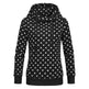 Women Printed loose hooded sweatshirt - EX-STOCK CANADA